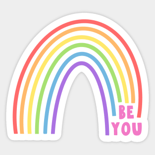 Be You Rainbow Sticker